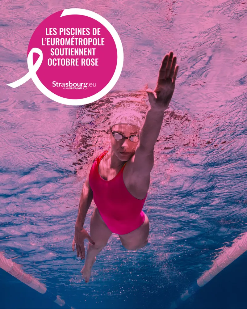 Octobre Rose : les piscines voient la vie en rose !