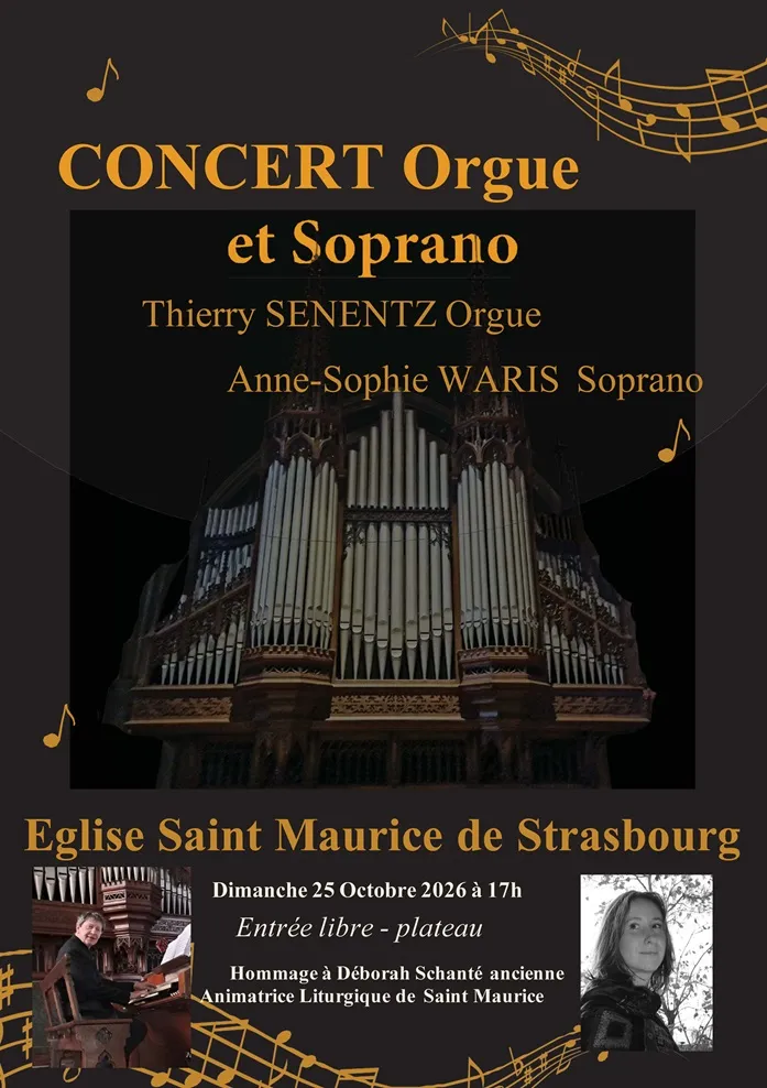 Concert Orgue et Soprano à l&rsquo;église Saint Maurice de Strasbourg
