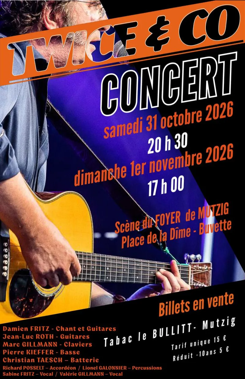 Concert du groupe TWICE & CO