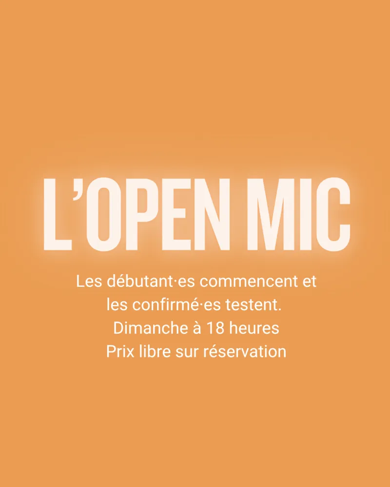 Open Mic du dimanche
