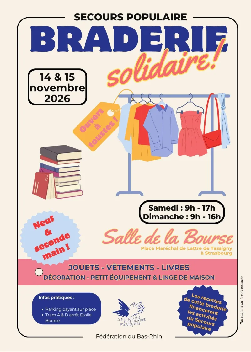 Braderie solidaire du Secours Populaire