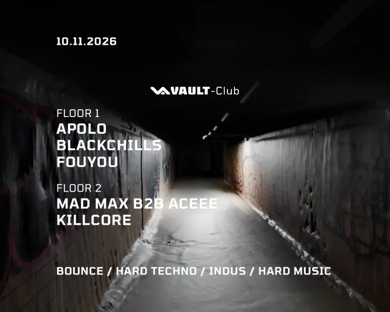 VAULT-Club — Bounce – Hard techno – Indus
