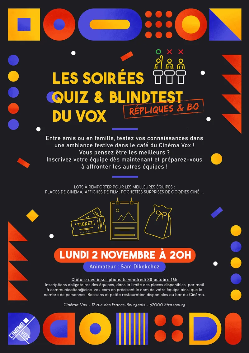 Les soirées quizz & blindtest du Vox