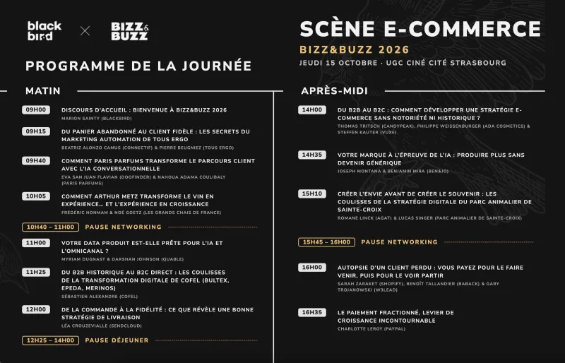 Scène e-commerce du festival Bizz&Buzz