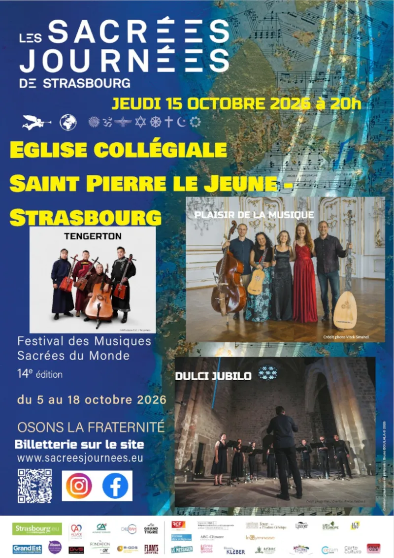 3 ensembles : PLAISIRS DE MUSIQUE – TENGERTON – DULCI JUBILO