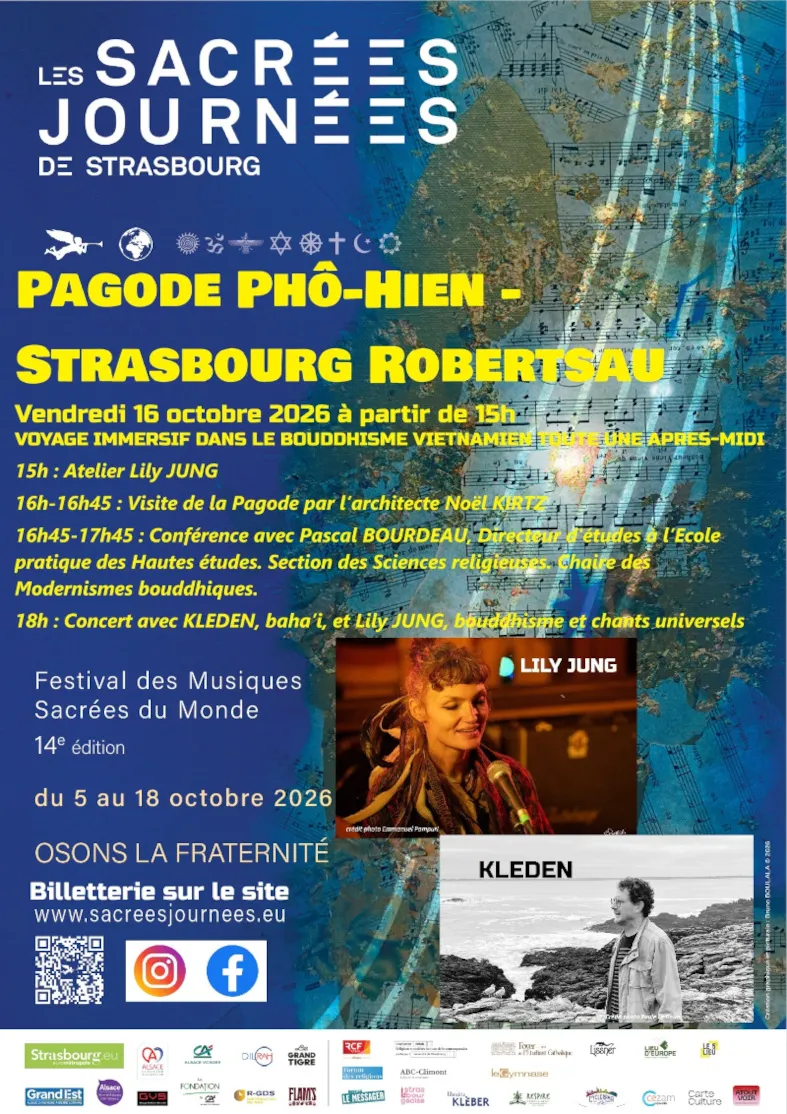 Concert 5 : KLEDEN, baha’i-Lily JUNG, bouddhisme et chants universel