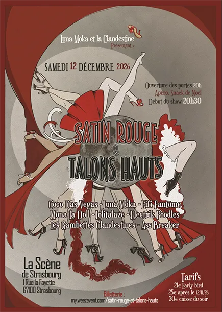 Satin Rouge & Talons Hauts
