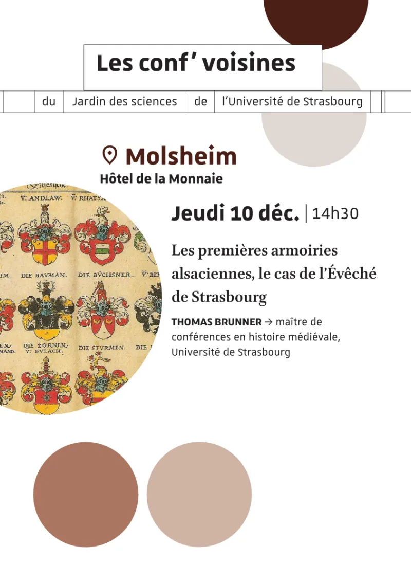 Conf&rsquo; voisines | Les premières armoiries alsaciennes, le cas de l’Évêché de Strasbourg