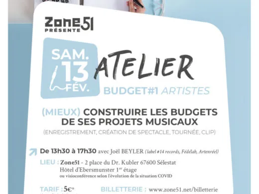 ATELIER Budget #1 Artistes : (Mieux) construire les budgets de ses projets musicaux – Février 2021