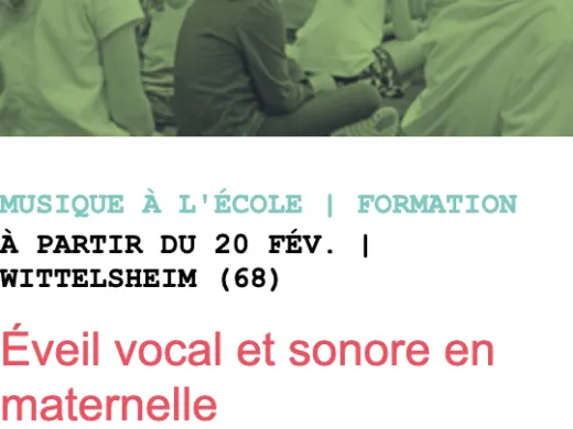 ÉVEIL VOCAL ET SONORE EN MATERNELLE