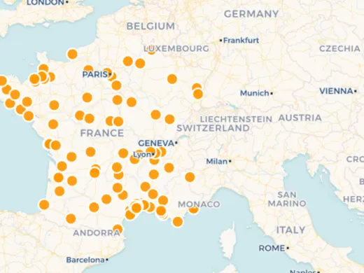 Une carte répertorie les festivals qui auront lieu cet été
