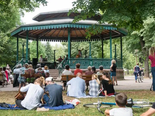 Jazzdor s’empare du kiosque à musique du parc des Contades de Strasbourg