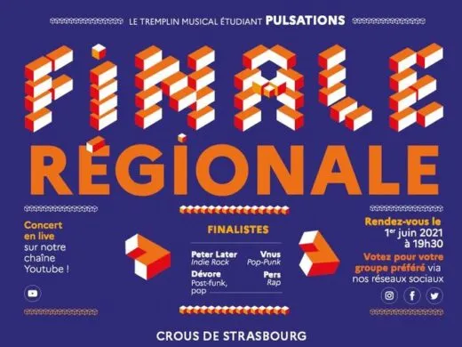 Votez en ligne lors de la finale du tremplin musical étudiant Pulsation