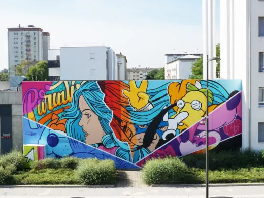 La fresque de BustArt pour « Trier, c&rsquo;est colorer mon quartier »