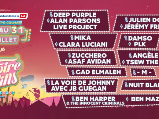 La programmation de la Foire aux Vins de Colmar 2022