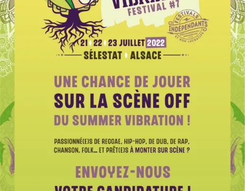 Le Summer Vibration lance son appel à candidatures pour sa scène off