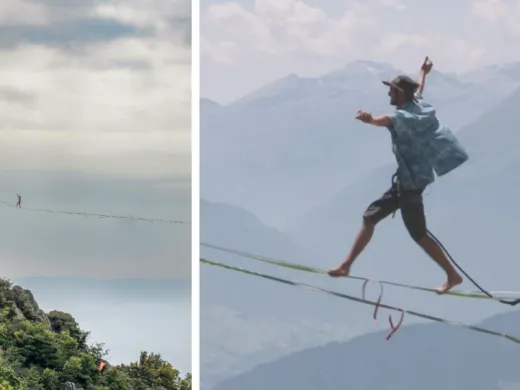 La Coupe du monde de vitesse de Highline s&rsquo;installe à Ribeauvillé