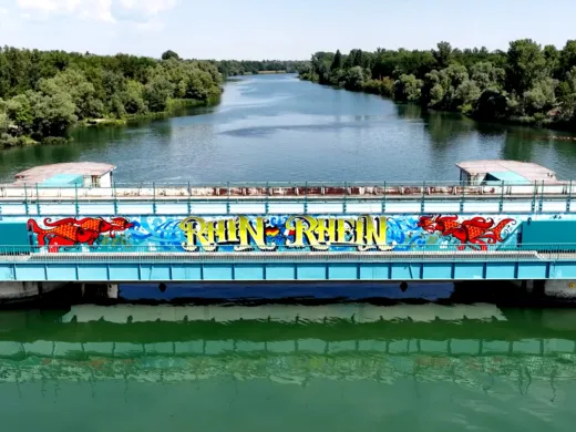 Inkie sur le barrage EDF de Marckolsheim