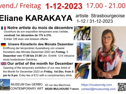Éliane Karakaya – du 1er au 31 décembre – Mulhouse