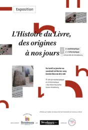 Exposition L’Histoire du Livre, des origines à nos jours – Du 20 janvier au 28 février – Strasbourg