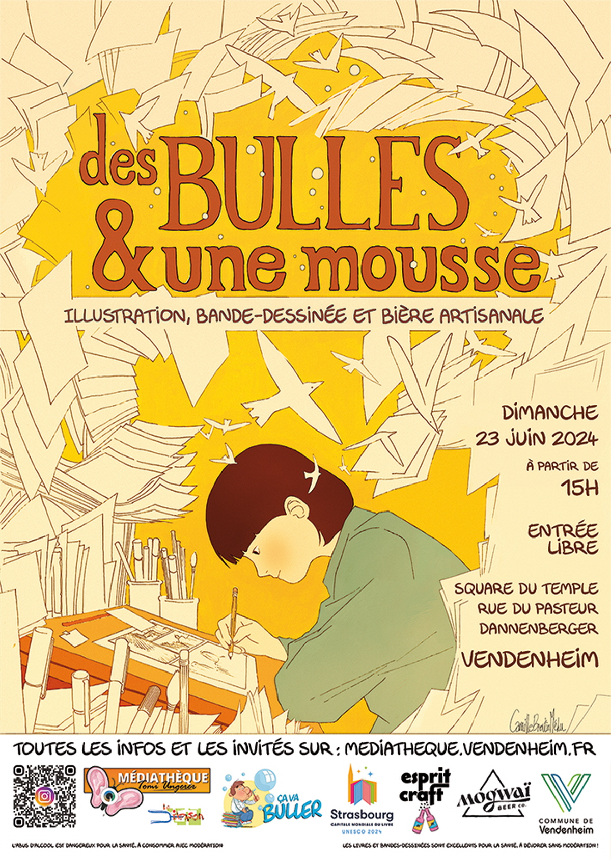 des bulles et une mousse