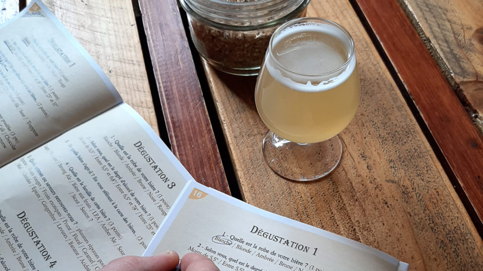 jeu de piste sur le thème de la bière